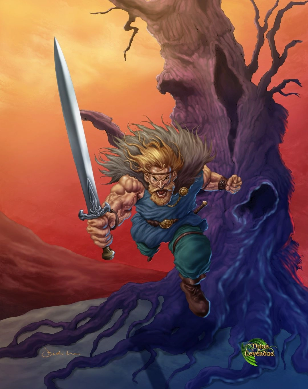 Ilustración de la baraja bárbaro agro